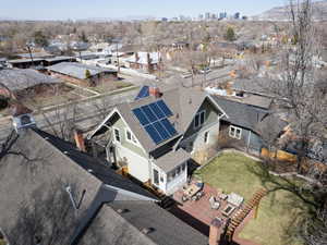 Drone / aerial view with a residential view