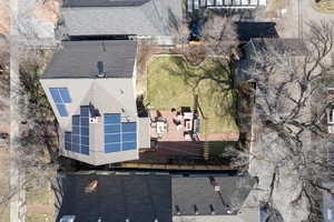 Birds eye view of property