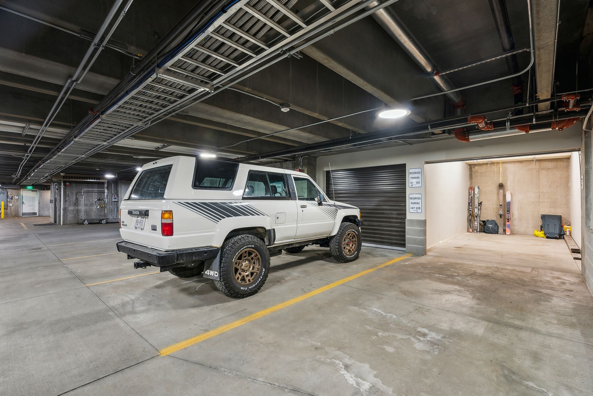 View of parking garage