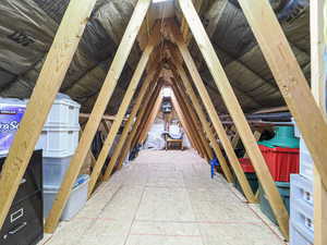 View of attic