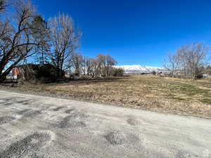 View of street with a mountain view