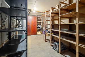 View of storage room