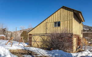 View of snow covered structure