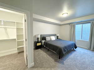 Bedroom 4 with walk in closet view