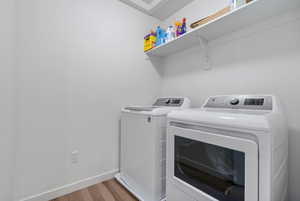 washer and dryer included