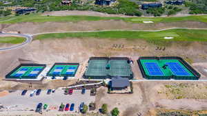 Aerial view with golf course view