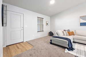 Interior space featuring baseboards