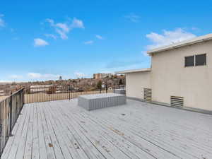 View of rooftop deck