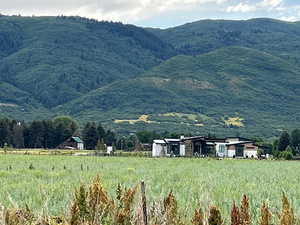 Mountain view featuring rural landscape
