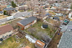 Bird's eye view with a residential view