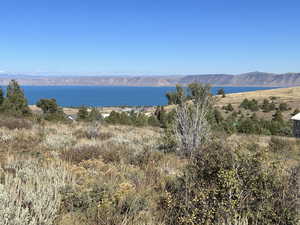 Water view featuring a mountain view