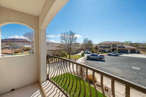 Balcony with a residential view