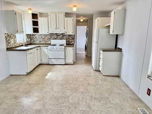 View of kitchen from the living space