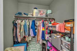 View of spacious closet