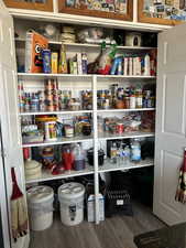 View of large pantry