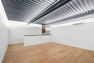 Unfurnished room featuring light wood-style floors