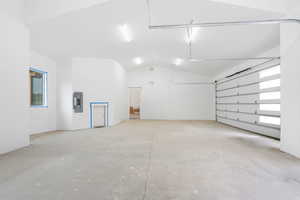 Garage with electric panel