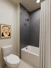 Rendering of Bathroom featuring toilet and shower / tub combo