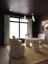 Rendering of Living room with recessed lighting