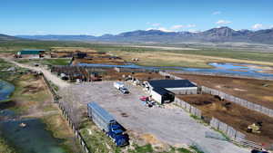 View of rural area with a water and mountain view