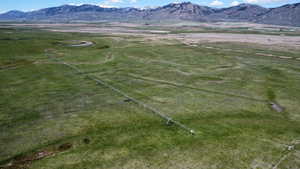Drone / aerial view of a mountain backdrop