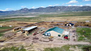 View of rural area with a mountain backdrop