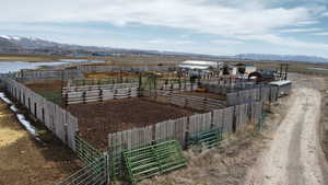 Exterior space with a rural view and a water and mountain view