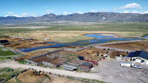 View of rural area featuring a water and mountain view