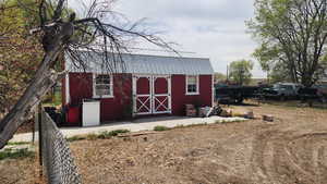 View of outdoor structure with an outdoor structure
