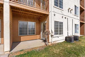 Bottom floor porch area