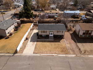 Aerial view featuring a residential view