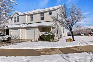 View of front of house featuring an attached garage