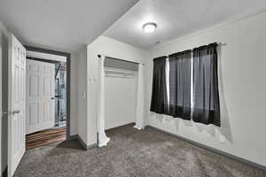 Carpeted bedroom