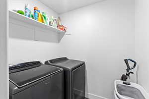 laundry room/includes washer and dryer