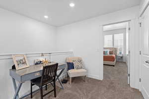 loft/office area