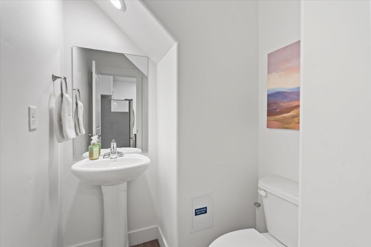 1/2 bath on main level