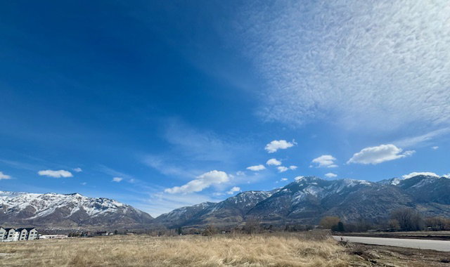 mountain view looking east from the subdivision