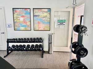 View of exercise room