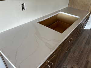 Detailed view of wood finished floors