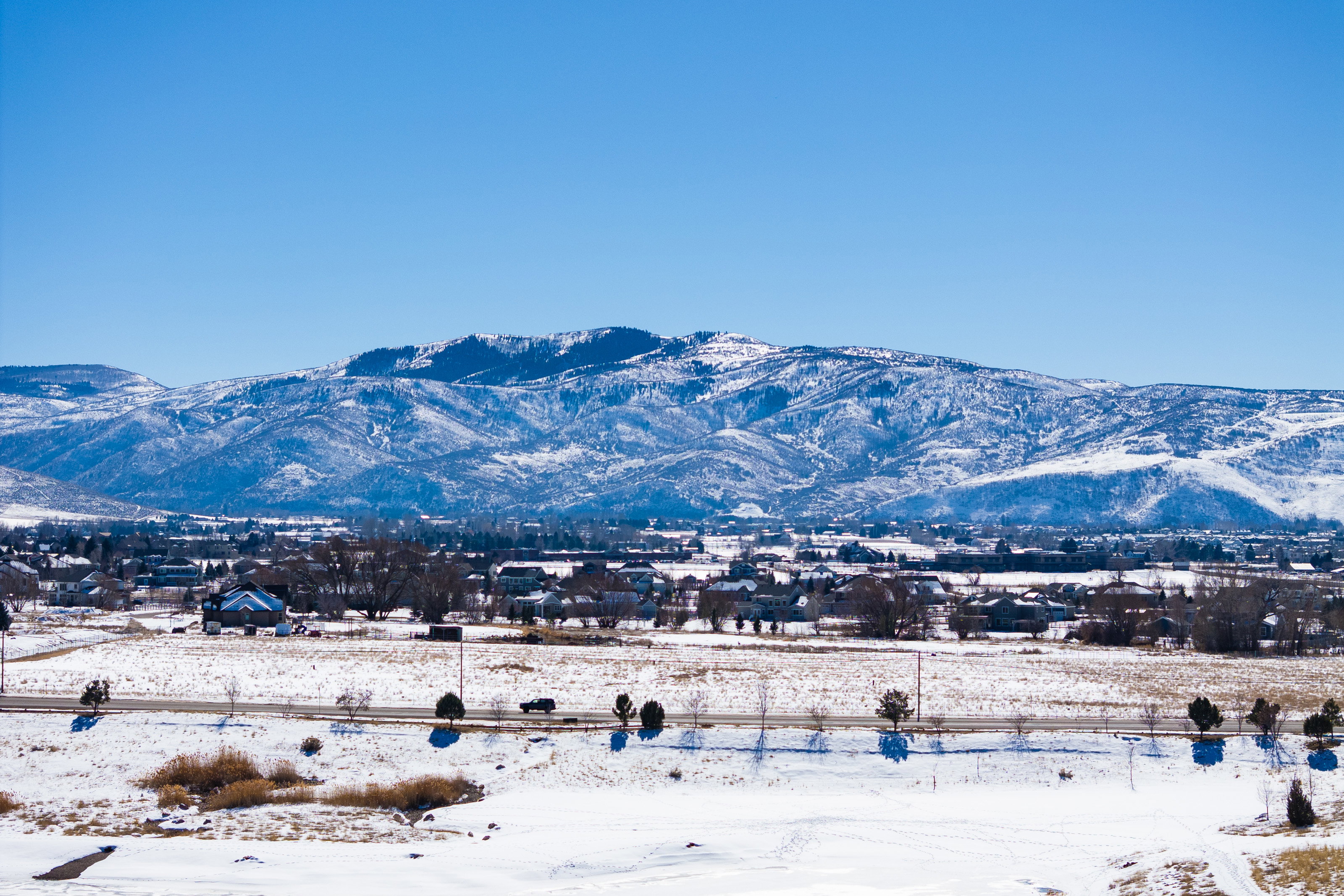View of mountain backdrop