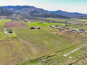 Bird's eye view with a rural view and a mountain view