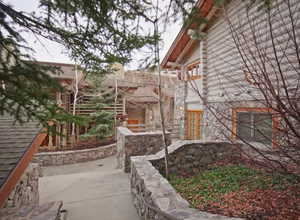 View of yard with a patio