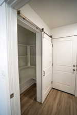 View of closet