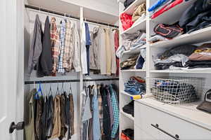 View of spacious closet