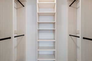 View of spacious closet