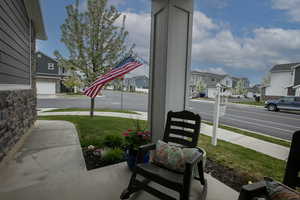 View of patio / terrace featuring a residential view