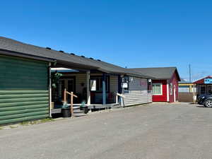 Side view with parking area