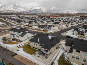 Aerial view with a mountain view and a residential view