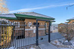 View of gate with fence