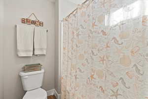 Full bath with toilet